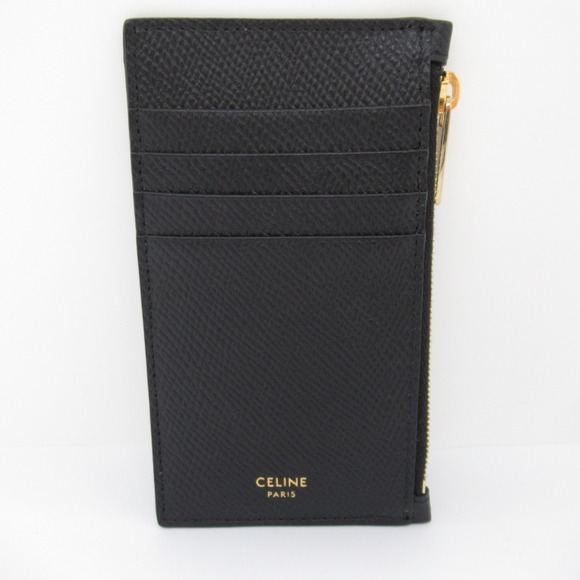Celine Fragment Case Card Case Accessory Leather Black - Picture 3 of 8